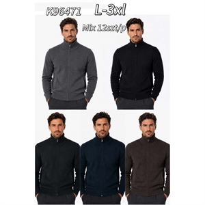 Bluza męska rozpinana na zamek bez kaptura  L-3XL