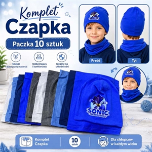 Komplet Czapka + Komin