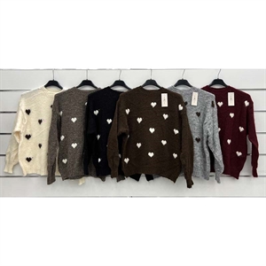 Sweter damski okrągły