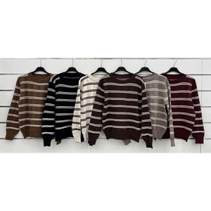 Sweter damski okrągły