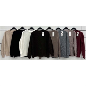 Sweter damski okrągły