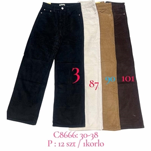 Spodnie sztruksowe damskie  30-38