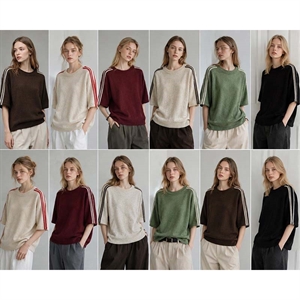 Sweter damski z krótkim rękawem