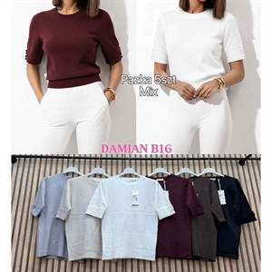 Sweter damski z krótkim rękawem