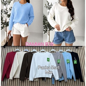 Sweter damski okrągły