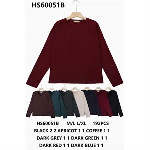 Sweter damski z dekoltem w serek  M/L-L/XL