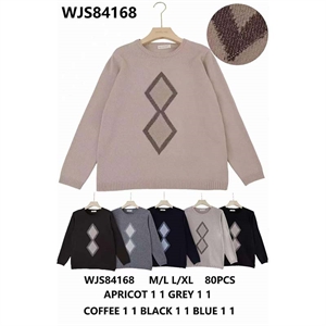 Sweter damski okrągły  M/L-L/XL