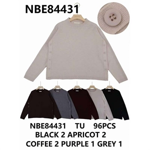 Sweter damski okrągły