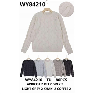 Sweter damski okrągły
