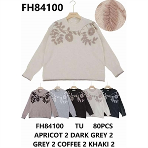 Sweter damski okrągły