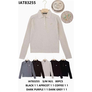 Sweter damski z dekoltem w serek