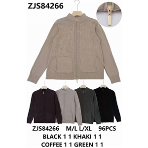 Sweter damski rozpinany na zamek  M/L-L/XL