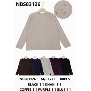 Sweter damski okrągły  M/L-L/XL