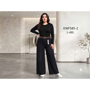 Jeansy szerokie nogawki  L-4XL