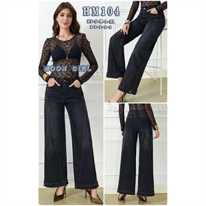 Jeansy szerokie nogawki  XS-XL
