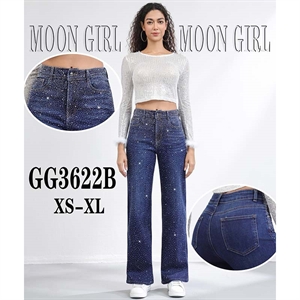 Jeansy z cekinami  XS-XL