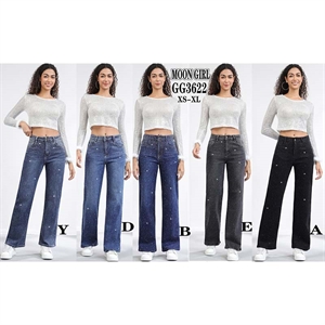 Jeansy z cekinami  XS-XL
