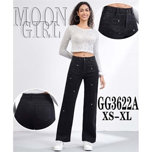 Jeansy z cekinami  XS-XL