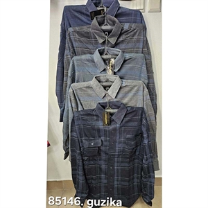 Koszula męska w środku polarowa  L-4XL
