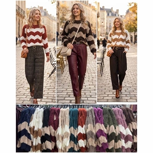 Sweter damski okrągły