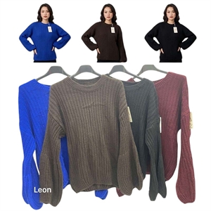 Sweter damski okrągły