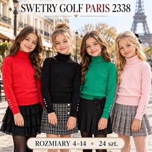 Sweter dziewczęcy  4-14 lat