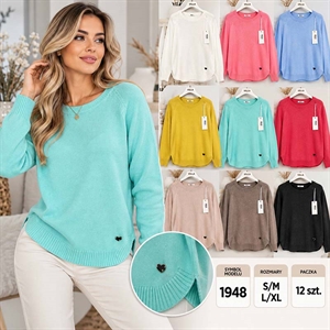 Sweter damski okrągły  S/M-L/XL
