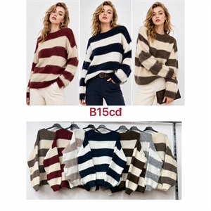Sweter damski okrągły
