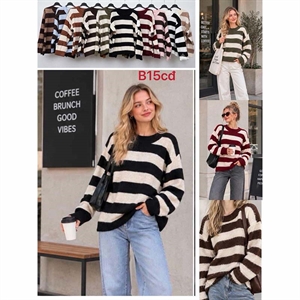 Sweter damski okrągły