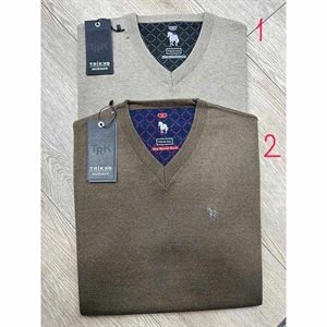 Sweter męski z dekoltem w serek produkt Turecki  L-3XL