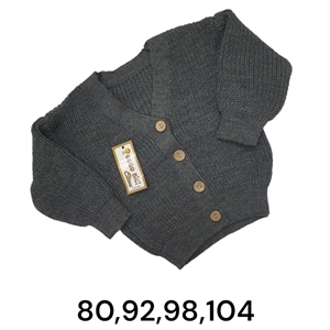 Sweter niemowlęcy zapinany na guziki produkt Turecki  80-104cm