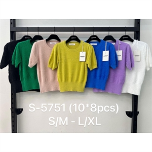 Sweter damski okrągły  S/M-L/XL