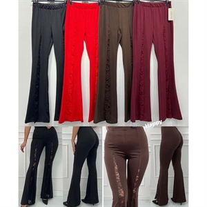 Legginsy dzwony damskie produkt Włoski