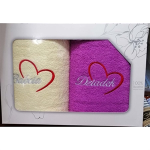 Komplet ręczników 2szt  50x100cm