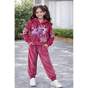 Komplet welurowy dziewczęcy (4-14)