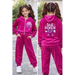 Komplet welurowy dziewczęcy (4-14)