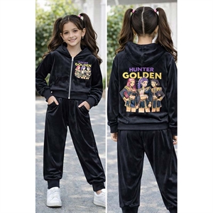 Komplet welurowy dziewczęcy (4-14)