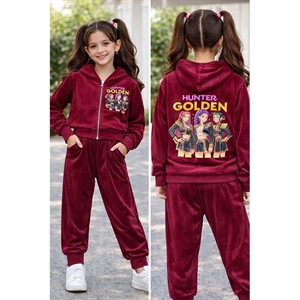 Komplet welurowy dziewczęcy (4-14)