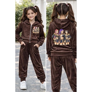 Komplet welurowy dziewczęcy (4-14)