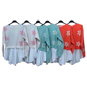 Sweter damski okrągły - Produkt Włoski