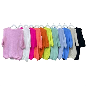 Sweter damski z krótkim rękawem