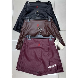 Szorty ze sztucznej skóry imitujące spódnicę produkt Włoski  S-XL