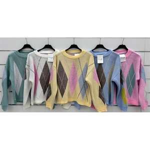 Sweter damski okrągły - Produkt Włoski