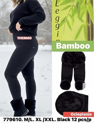 Legginsy damskie ocieplane M-2XL