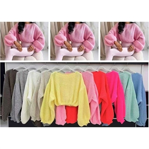 Sweter damski okrągły