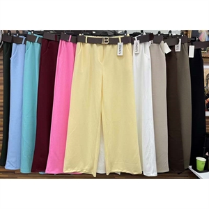 Spodnie szerokie nogawki damskie produkt Włoski