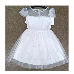 Sukienka dziewczęca z krótkim rękawem  4-14 lat