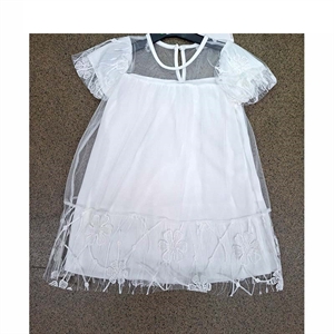 Sukienka dziewczęca z krótkim rękawem  4-14 lat