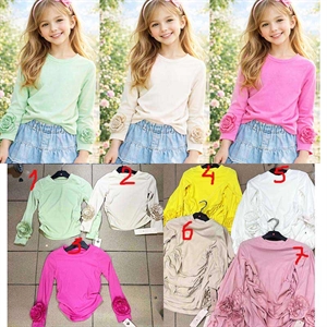 Bluzka dziewczęca prążek  4-14 lat