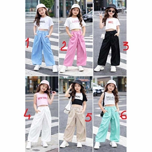 Spodnie szerokie nogawki  4-14 lat